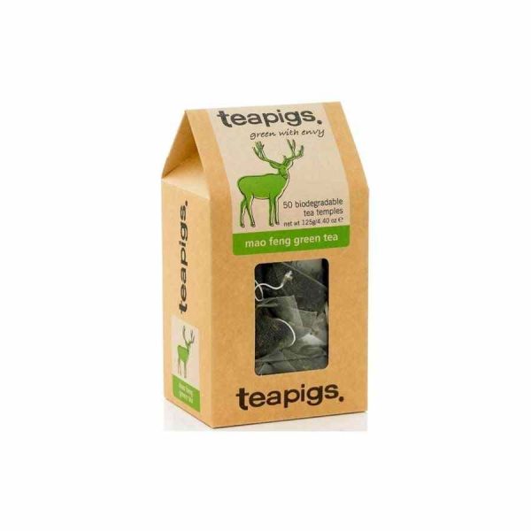 Chá verde Teapigs Mao Feng - Saquinhos premium de chá verde para momentos de puro prazer. Aprecie cada gole desta deliciosa infusão de qualidade superior. Ideal para relaxar e desfrutar!