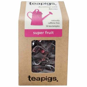 Infusão Saquinhos de chá super frutas Teapigs de alta qualidade - Energize-se com o sabor das super frutas neste chá revigorante!