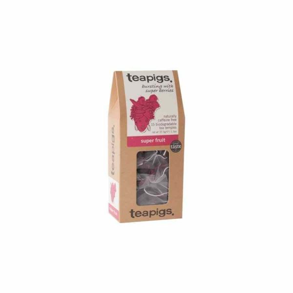 Saquinhos de chá super frutas Teapigs - Delicie-se com o sabor intenso e nutritivo das super frutas neste chá premium. Compre online!
