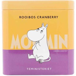 Chá Solto de Cranberry Teministeriet Moomin 100 g - Delicioso Rooibos de alta qualidade com aroma de cranberry. Compre online agora!