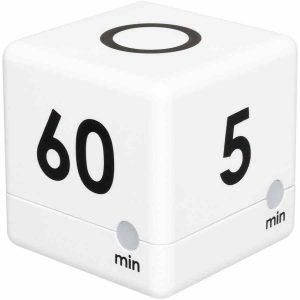 Temporizador digital TFA Cube branco - Controlo preciso do tempo para organizar tarefas com eficiência. Compre agora e simplifique sua rotina diária!