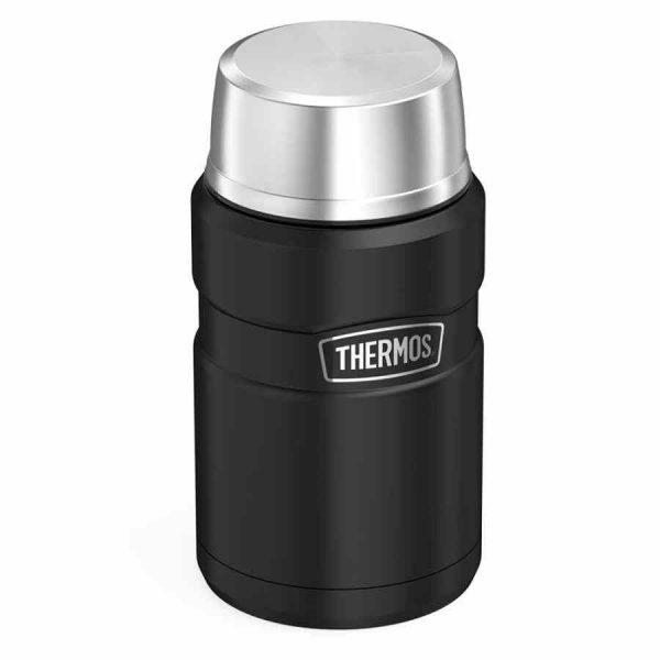 Jarra térmica inoxidável King Food 710 ml - Mantenha sua bebida quente ou fria por horas. Ideal para viagens, escritório e casa. Qualidade premium.