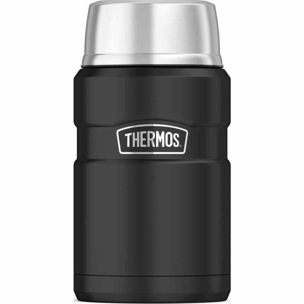 Jarra térmica inoxidável King Food 710 ml para manter as bebidas quentes ou frias durante horas. Compre já esta jarra de alta qualidade!
