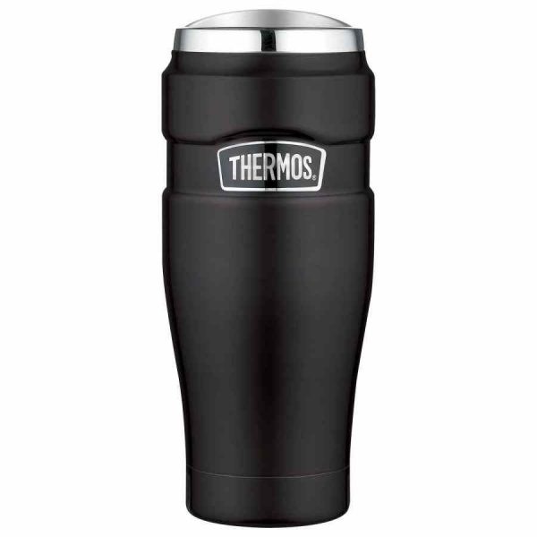 Caneca de viagem Thermos inoxidável King 470 ml para café em movimento