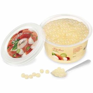 Delicie-se com as Pérolas de Frutas de Lichia TIFC Boba Bubble Tea, 450g - Fruta fresca numa infusão suculenta. Compre online agora!