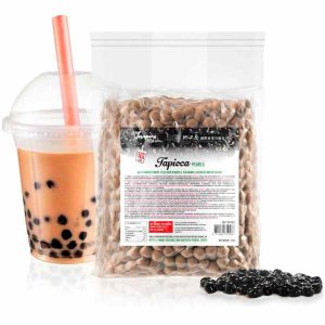 Pérolas de Tapioca de Chá com Bolhas TIFC de Alta Qualidade - 1 kg, Ideal para Bubble Tea, Ingredientes Frescos e Deliciosos.