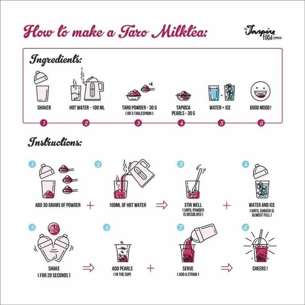 Pó de chá de leite de taro TIFC de alta qualidade em embalagem de 1kg para venda online. Experimente agora!
