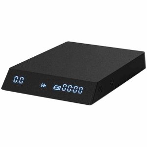 Balança de café Timemore Black Mirror Nano - Medição precisa com temporizador, design elegante em preto. Ideal para precisão na preparação de café.