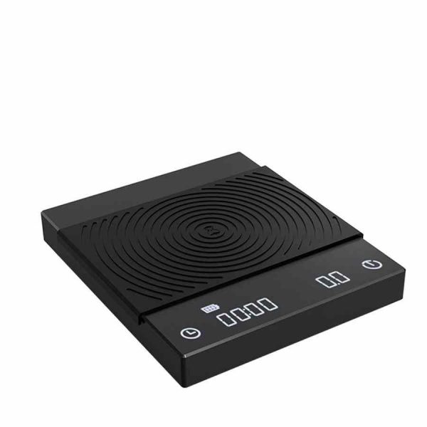 Balança de café Timemore Black Mirror Plus com temporizador, branca - Design elegante e precisão para um café perfeito!