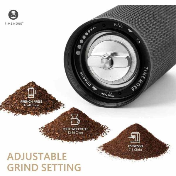 Moedor de café Timemore Chestnut C3s Max S2C, preto - Moagem precisa e qualidade superior para os amantes de café exigentes. Aproveite agora!