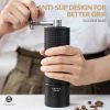 Moedor de café Timemore Chestnut C3s Max S2C em preto, design premium para moer café fresco em casa ou no escritório.
