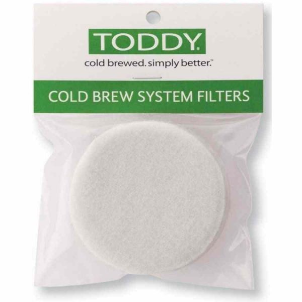 Sistema Toddy® Cold Brew - Pacote de 2 filtros de feltro para café gelado. Aprecie a melhor qualidade em casa!