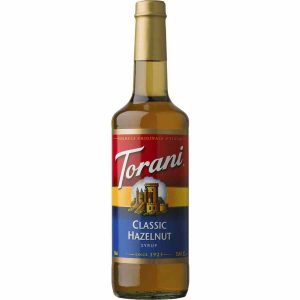 Xarope de Avelã Clássico Torani, 750 ml - Delicioso e requintado xarope de avelã de alta qualidade para compra online. Aproveite!