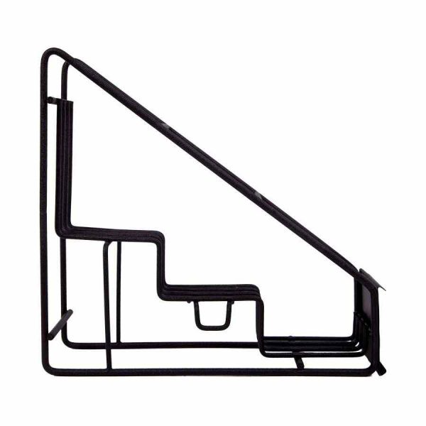 Suporte metálico elegante Torani para armazenar 3 frascos de xarope - Ideal para organizar e destacar seus sabores favoritos!