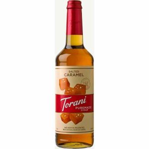 Xarope Salgado de Caramelo Torani Puremade 750 ml para sobremesas deliciosas. Experimente a doçura com um toque salgado! Compre online.