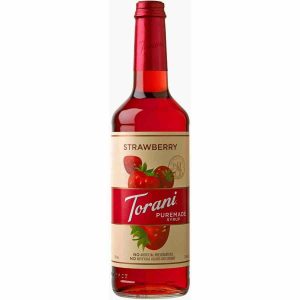 Xarope de Morango Torani Puremade 750 ml, ideal para drinks e sobremesas irresistíveis. Compre já este produto de qualidade superior online!