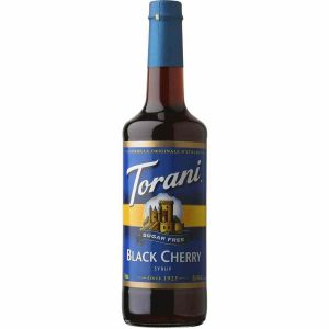 Xarope de Cereja Preta Torani Sem Açúcar 750 ml - Ideal para sobremesas e bebidas. Adoce com qualidade e sem açúcar! Compre online.