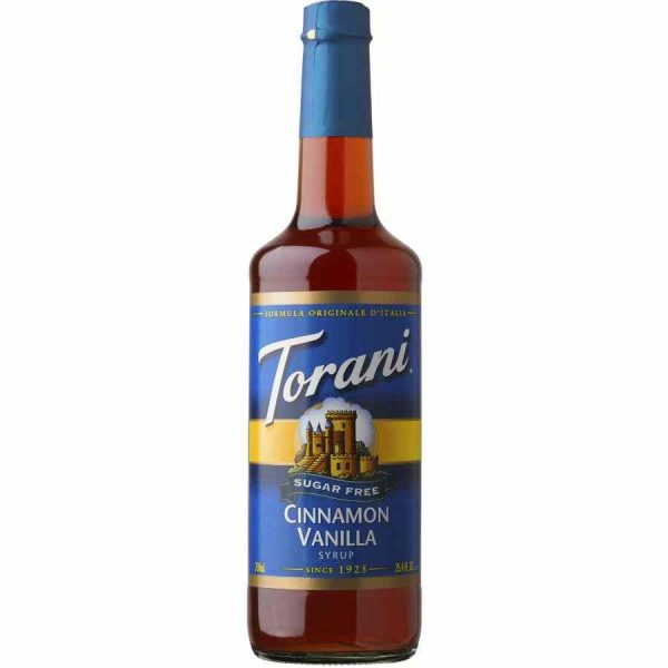 Xarope Torani de Canela e Baunilha Sem Açúcar 750 ml: Delicioso e Aromático - Compre Online Agora!