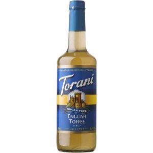 Xarope de caramelo inglês sem açúcar Torani de 750 ml - Delicie-se sem culpa! Produto premium para compra online. Aproveite já!