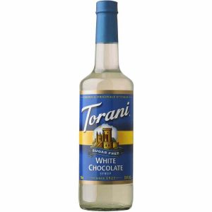 Xarope de Chocolate Branco Sem Açúcar de Alta Qualidade - 750 ml - Delicie-se sem culpa com este irresistível produto Torani!