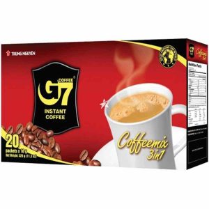 Café instantâneo gourmet Trung Nguyen G7 3 em 1, 20 sachês - Saboreie o melhor café gourmet em casa com praticidade e qualidade premium. Aproveite já!
