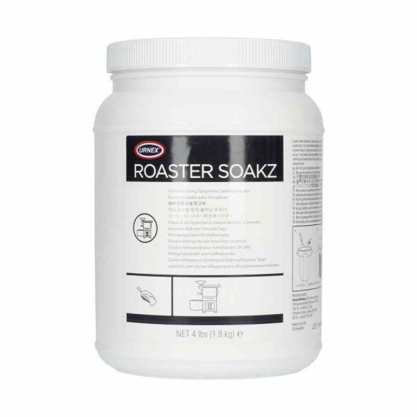 Limpeza profunda para o seu torrador de café com o Pó de Limpeza Urnex Torrador Soakz de 1,8 kg. Mantenha a qualidade do seu café!