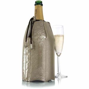 Refrigerador de champanhe ativo Vacu Vin para manter o seu espumante gelado por mais tempo. Produto premium para venda online.
