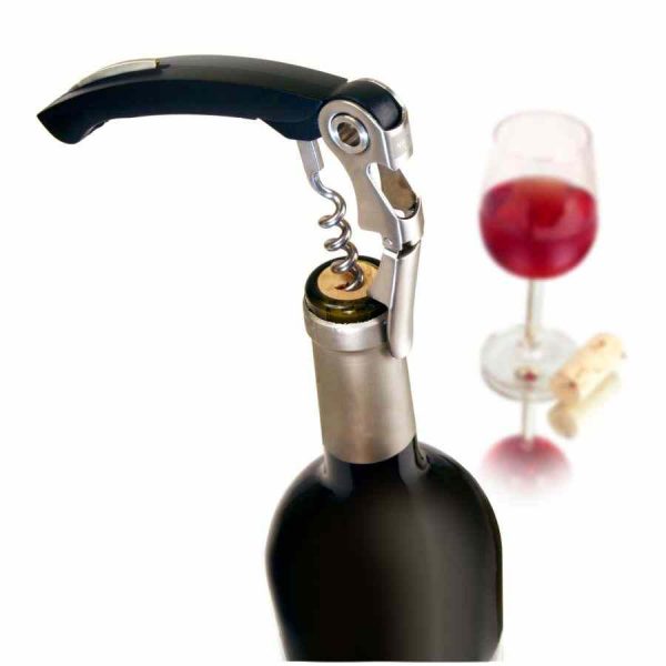 Abra garrafas com facilidade com o Saca-rolhas de dobradiça dupla Vacu Vin. Prático e elegante, perfeito para os apreciadores de vinho.