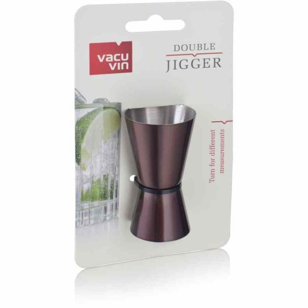 Medidor Duplo de Coquetel Vacu Vin, em Aço Inoxidável de Qualidade Superior - Compra Online | Loja de Barware