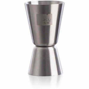 Medidor Duplo de Bebidas Vacu Vin, em Aço - Acessório para Bar de Qualidade Premium. Ideal para Cocktail. Compre Já!