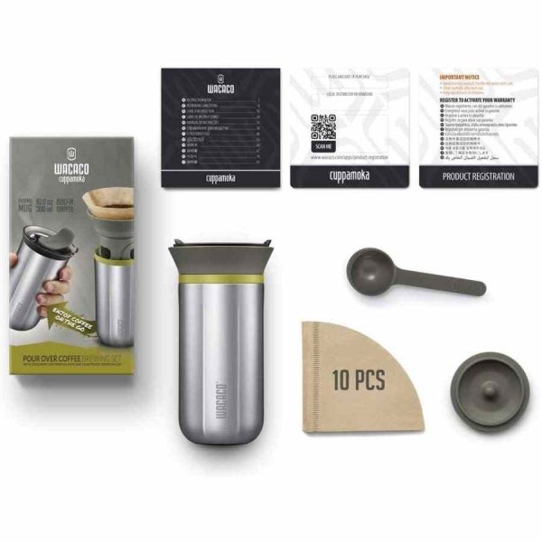 Cuppamoka portátil da Wacaco para café fresco em qualquer lugar
