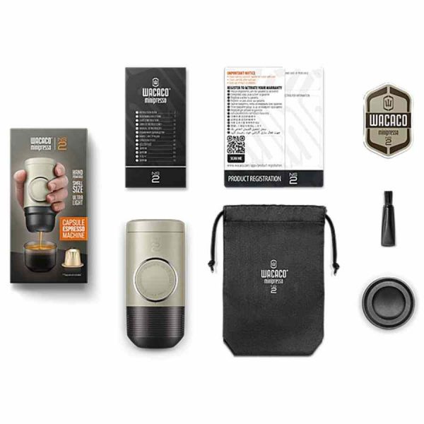 Máquina de café expresso portátil Wacaco Minipresso NS2 para cápsulas de café - Aprecie café premium em qualquer lugar com esta máquina de café portátil de alta qualidade. Ideal para amantes de café exigentes.