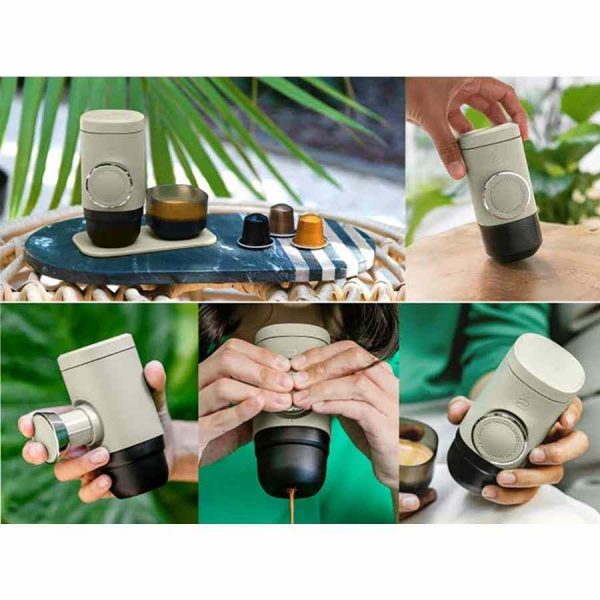 Máquina de café expresso portátil Wacaco Minipresso NS2 para cápsulas de café - Desfrute de café de qualidade em movimento. Ideal para amantes de café exigentes.