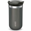 Caneca isolada a vácuo Wacaco Octaroma Lungo 300 ml, cinza escuro - Mantém a temperatura ideal da sua bebida por mais tempo. Ideal para casa ou escritório.