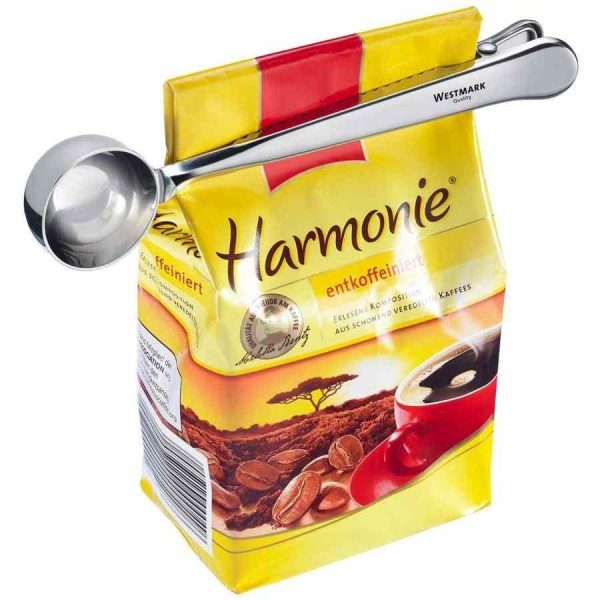 Colher medidora de café Westmark com clipe para dose perfeita todas as manhãs - Utensílio de cozinha de qualidade premium.