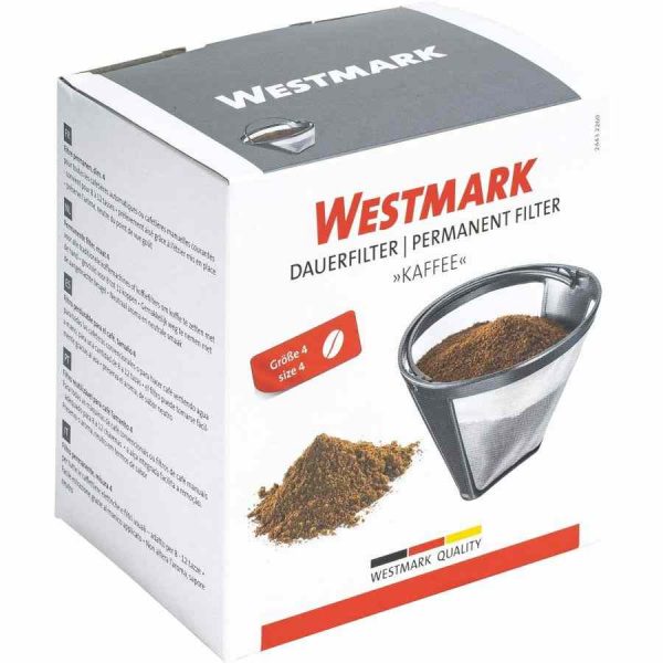 Filtro de café permanente Westmark tamanho 04 - Desfrute de café fresco e delicioso em casa com este filtro de alta qualidade! Perfeito para os amantes de café.