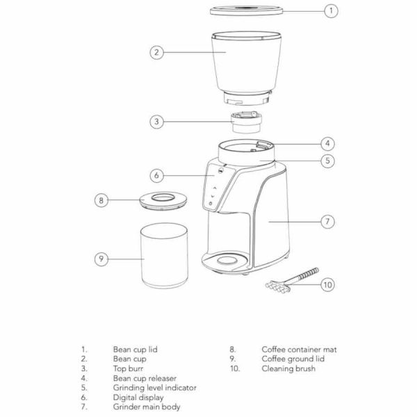 Moedor de Café Wilfa Balance CG1B-275: Design elegante e desempenho impecável para moer café perfeito em sua casa. Aproveite o aroma fresco a cada xícara!