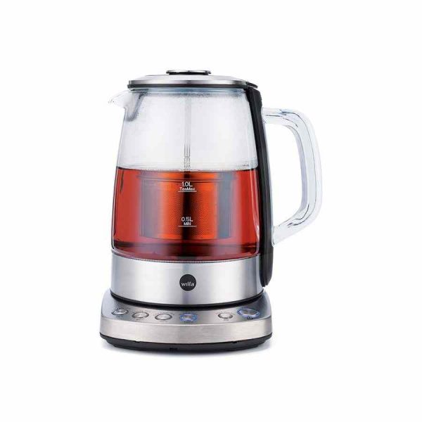 Prepare chá perfeito com a Máquina de Chá Wilfa CHA TM1-1500S de design elegante. Desfrute de cada gota do seu chá favorito!
