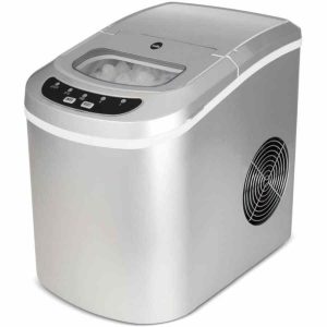 Máquina de gelo de alta qualidade Wilfa Frostbitt ICE-12S para cubos de gelo frescos e cristalinos, ideal para uso doméstico.