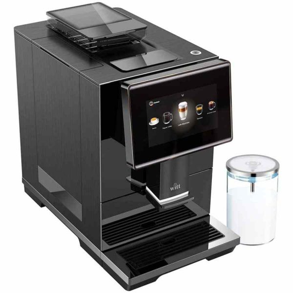 Máquina de café automática Witt Premium Espresso, design preto elegante para café perfeito em casa. Compre online agora!
