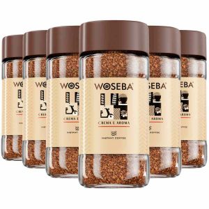 Café Instantâneo Woseba Crema e Aroma 6 x 100 g - Delicie-se com a excelência deste café premium! Aproveite o melhor aroma e sabor.