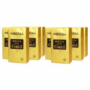 Café moído torrado Woseba Mocca Fix Gold, embalagem de 10 x 500 g, sabor intenso. Aprecie o melhor café em grãos. Ideal para amantes de café exigentes.