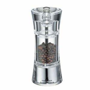 Moinho de pimenta acrílico Zassenhaus Aachen - Moagem perfeita para temperar com qualidade superior